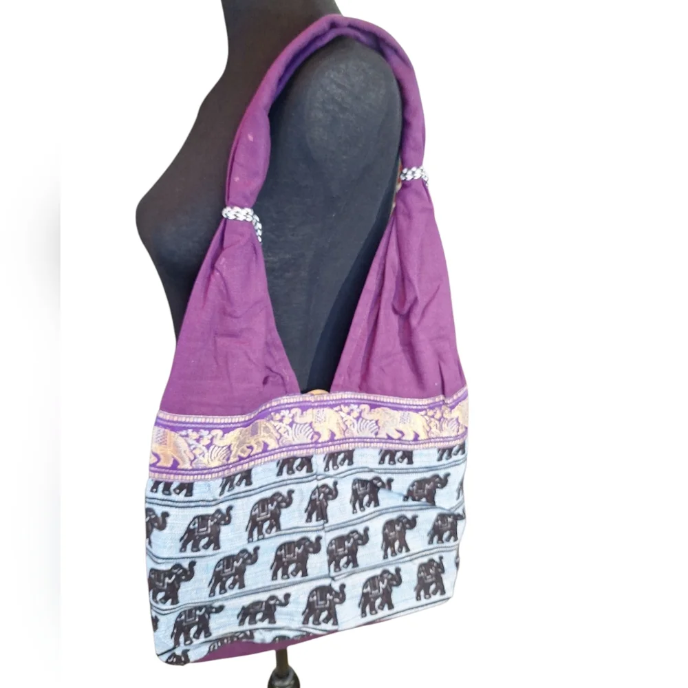 Jhola Elephant Print Shoulder Bag